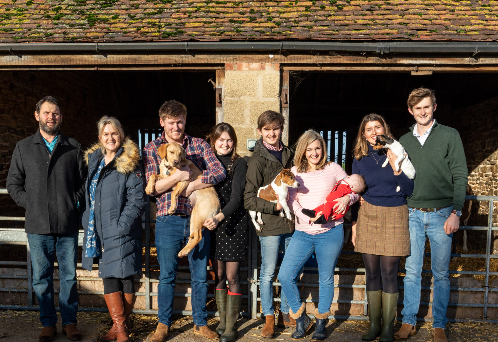 The Wholly Gelato family at Barhouse Farm.