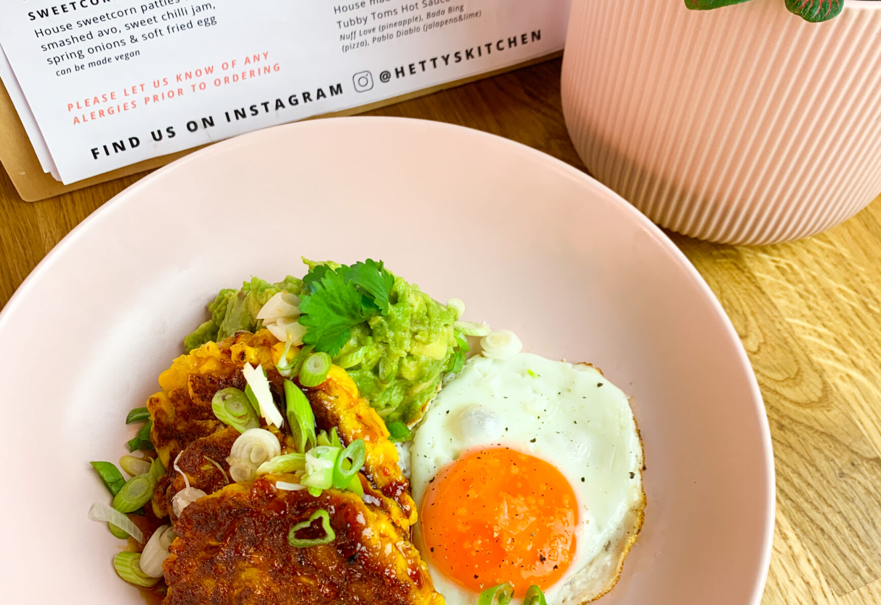 A brunch dish at Hetty's Place.