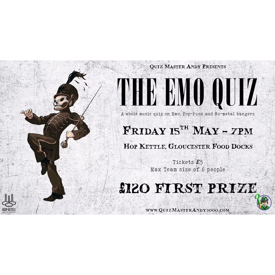 The Emo Pub Quiz at Hop Kettle in Gloucester Docks.
