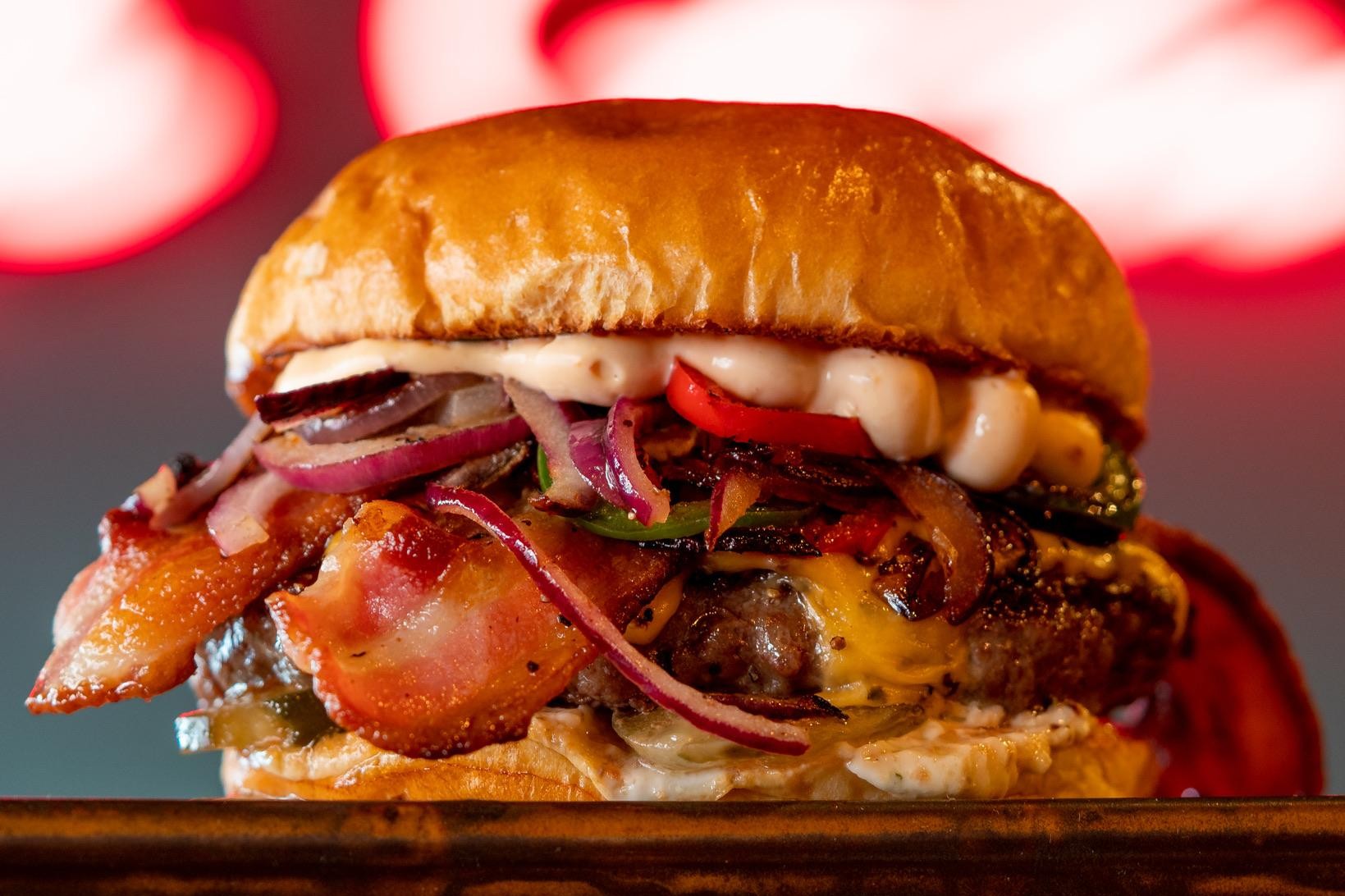 American burgers at Chuck, Gloucester Food Dock
